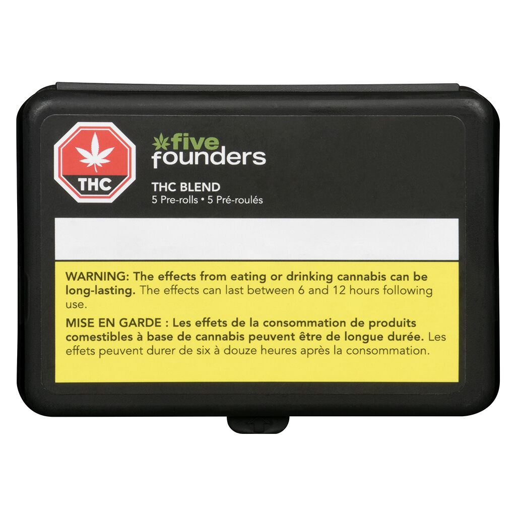 Five Founders - THC Blend Pre-Roll - Five Founders - THC Blend - 5x0.5g