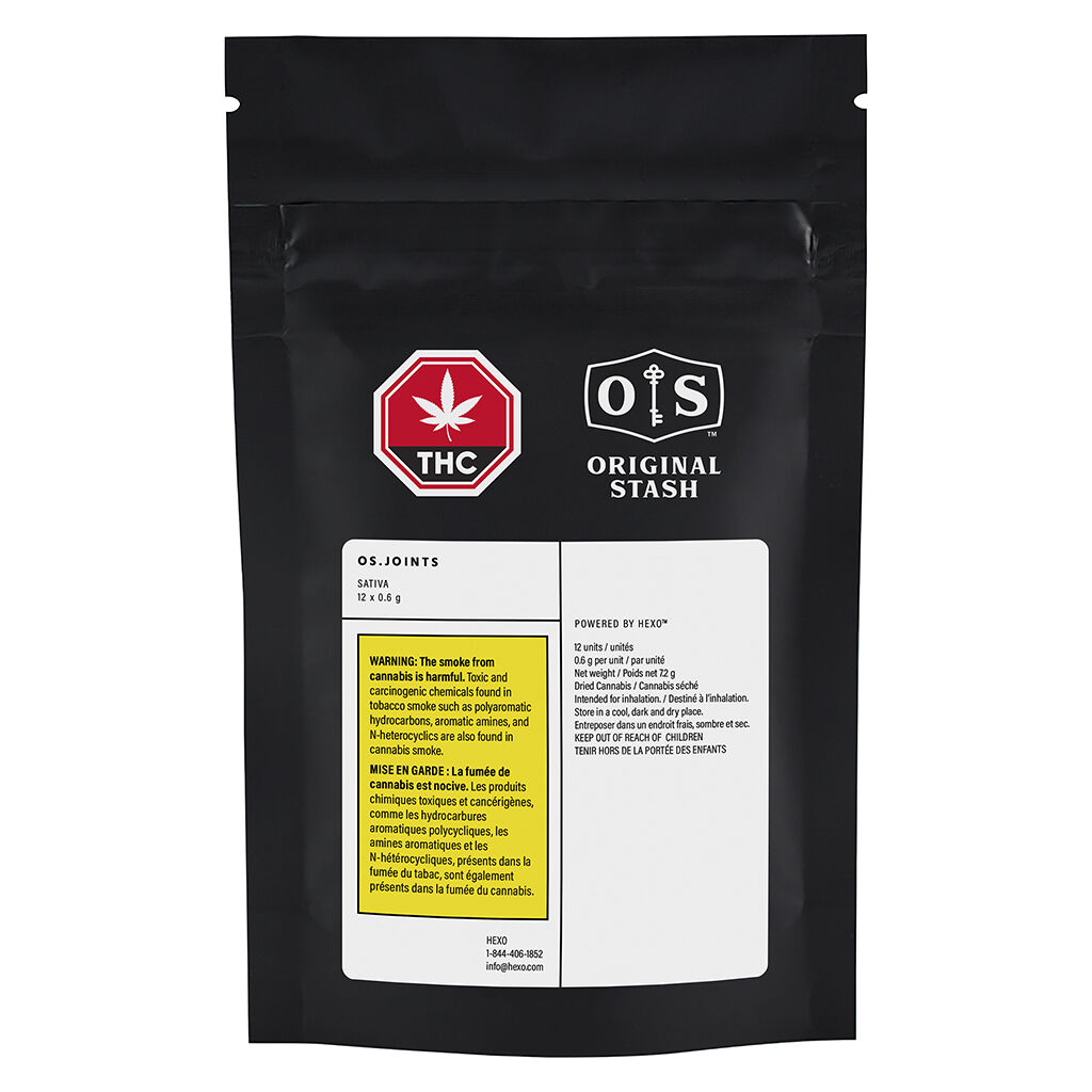 Original Stash - OS.JOINTS (Sativa) Pre-Roll - Original Stash - OS JOINTS (Sativa) - 12x0.6g