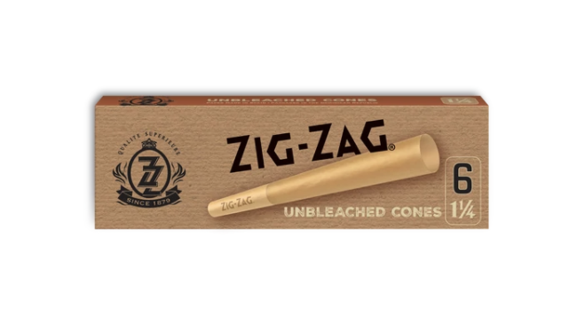 Zig Zag Unbleached 1 1/4 Cones