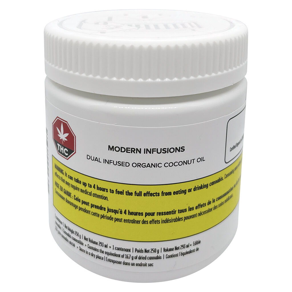 Modern Infusions - Dual Infused Organic Coconut Oil - Hybrid - 250g