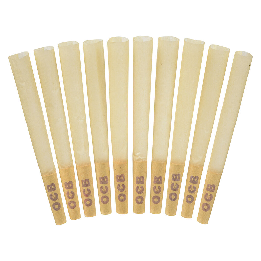 OCB - Virgin Unbleached Cones 1 1/4 - 10 pack