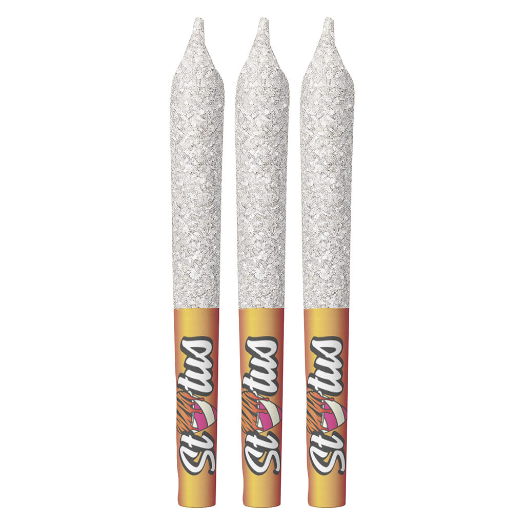 Status - Tiger's Bleed Liquid DIamond Infused&Diamond Coated Pre-Roll - Hybrid - 3x0.5g