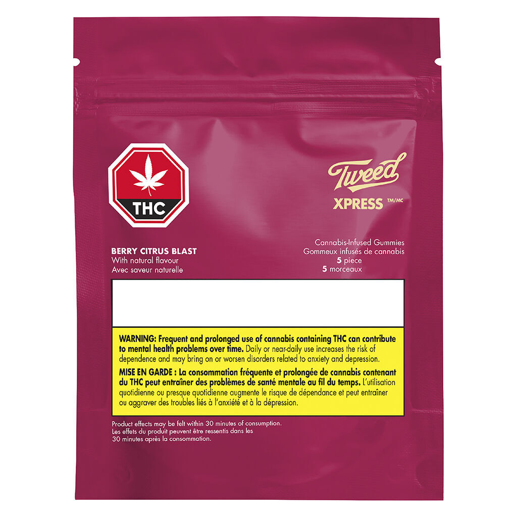 Tweed XPRESS - Berry Citrus Blast Soft Chew - Blend - 5 Pack