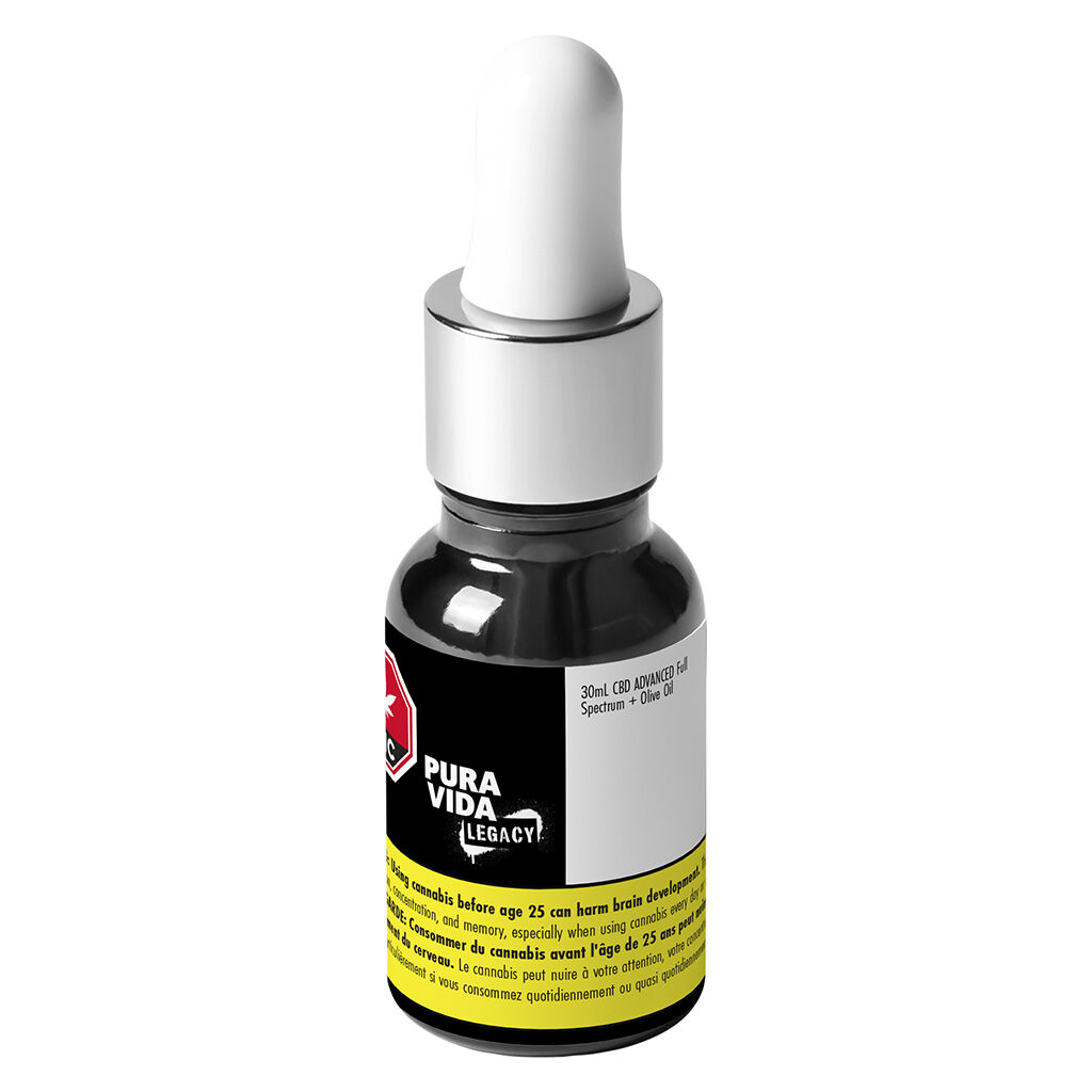 Pura Vida - CBD ADVANCED Full Spectrum + Olive Oil - Hybrid - 30ml