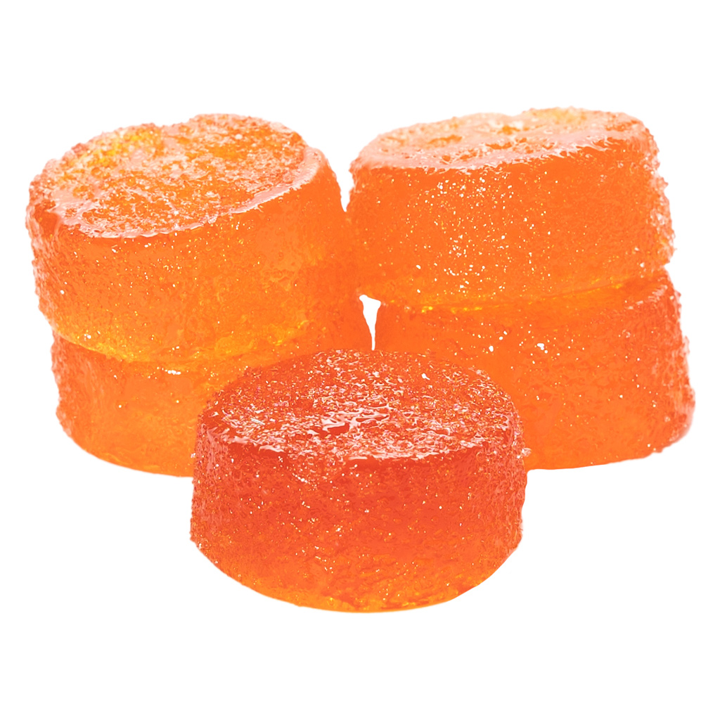 Leisure Club - Live Rosin Sour Peach Soft Chews - Sativa - 5 Pack