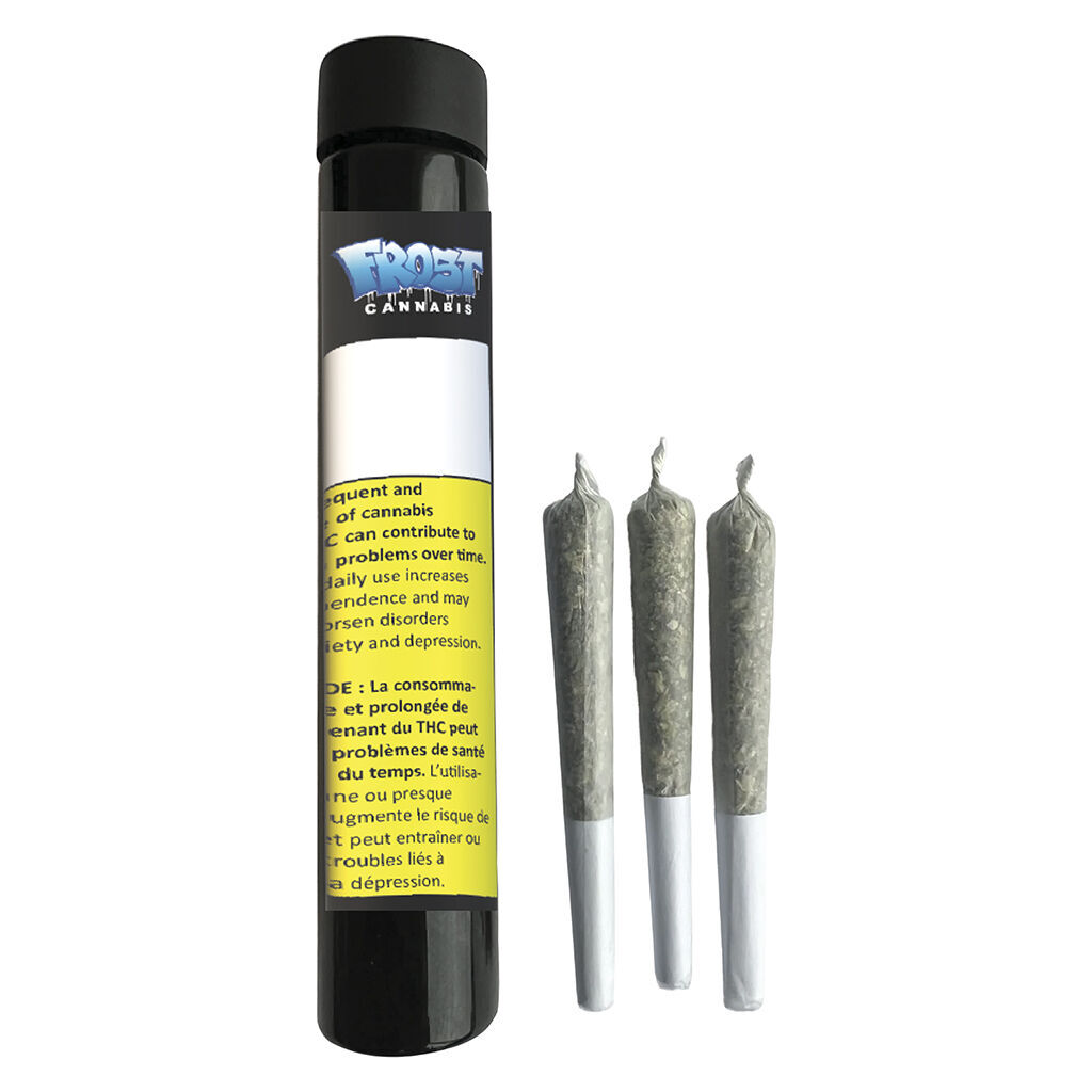 Frost Cannabis - Khalifa Mints Pre-roll - Frost Cannabis - Frost Mints Pre-roll - Indica - 3x0.5g