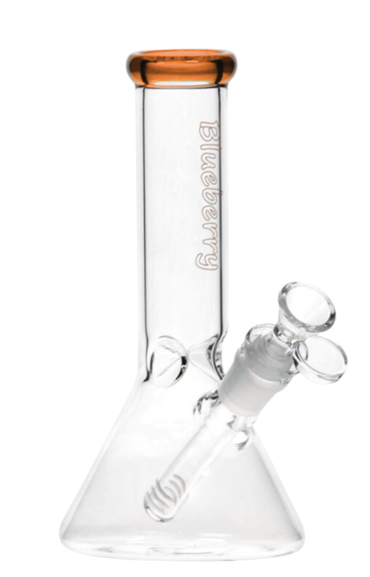 8" Blueberry Mini Beaker Bong - Topaz
