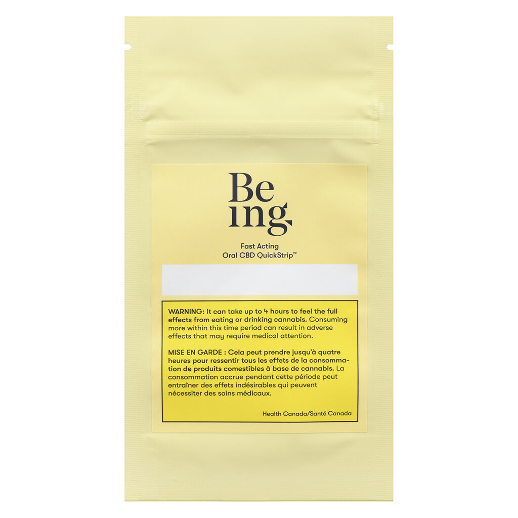 Being - Fast Acting Oral CBD QuickStrip - 10 Strips