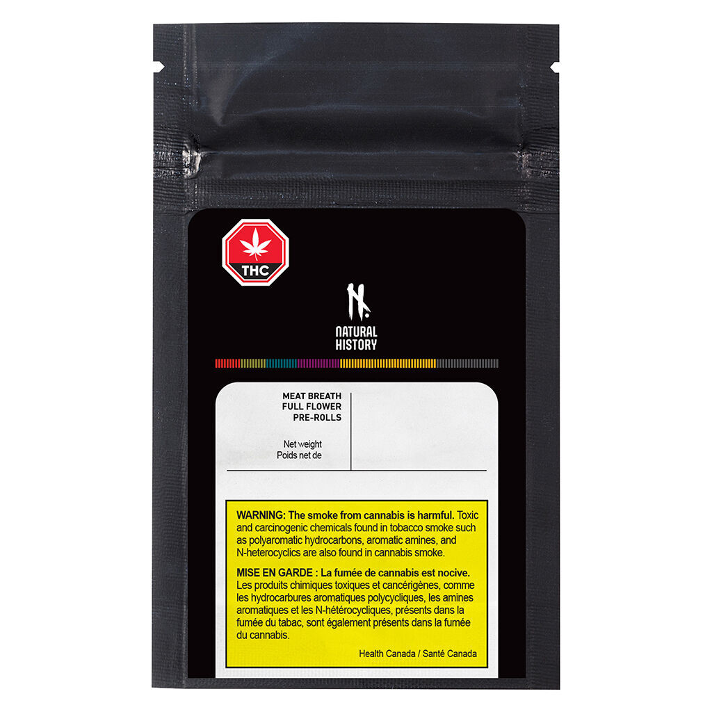 Natural History - Meat Breath Pre-Rolls - Natural History - Meat Breath - 3x0.5g