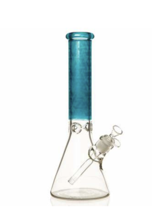 14" 7mm Hedged Lotus Glass Bong