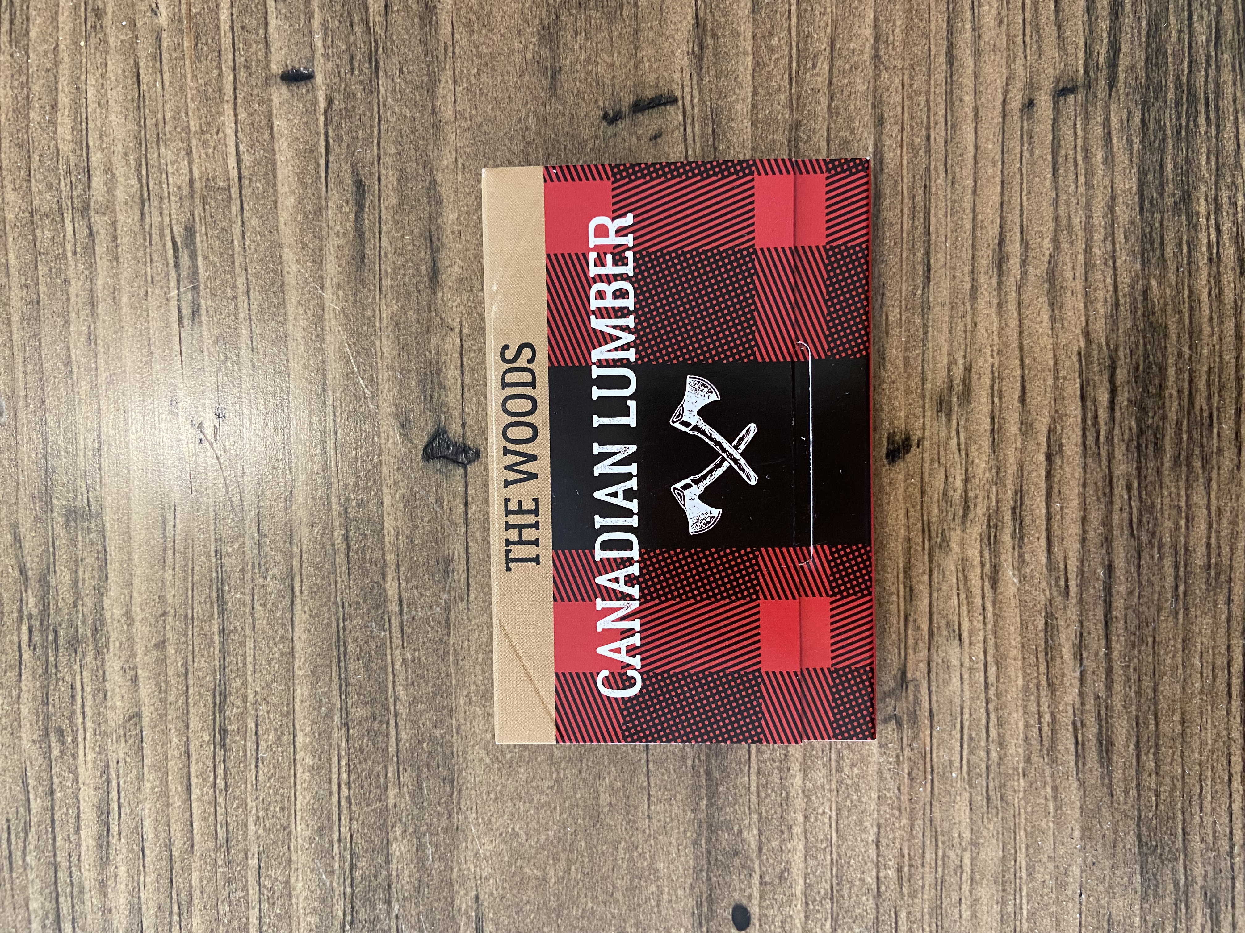 Canadian Lumber - Woods Unbleached Pure Wood Rolling Papers With Tips