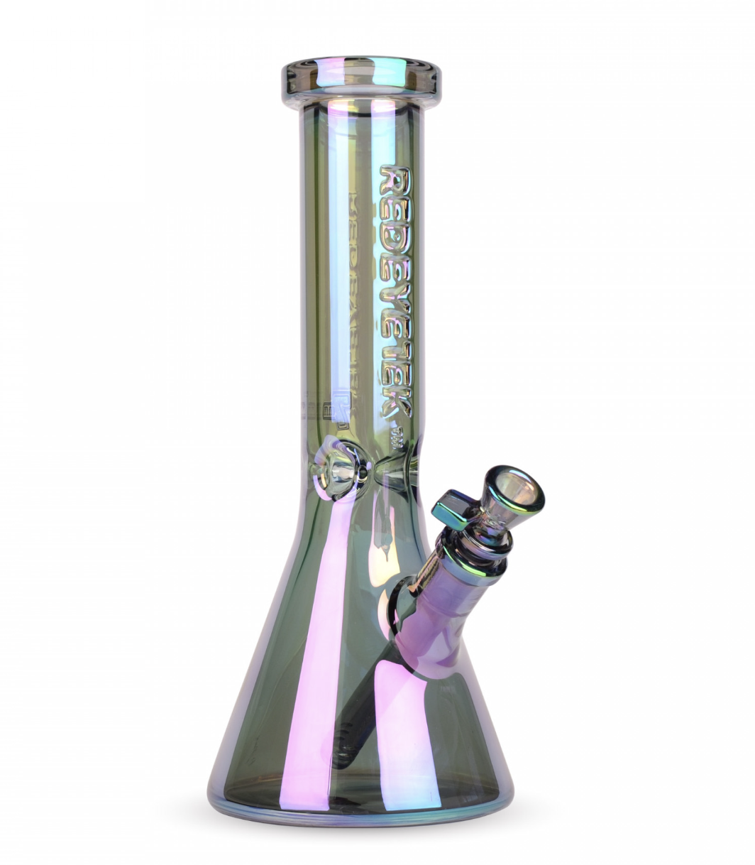 12" 7mm Metalic Terminator Finish Beaker Tube - Green