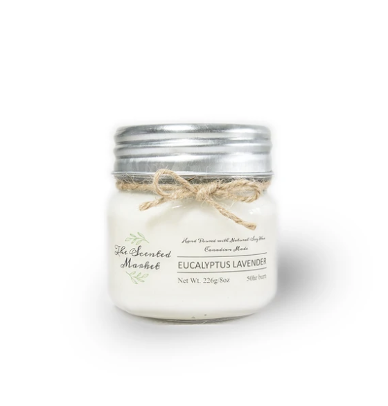 Signature EUCALYPTUS LAVENDER Soy Wax Candle 8oz