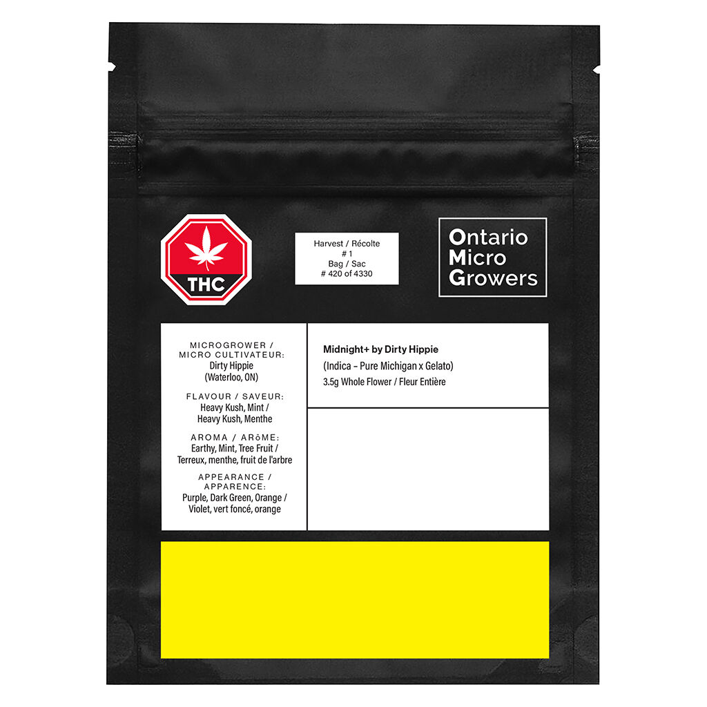Ontario Micro Growers - Midnight+ by Dirty Hippie