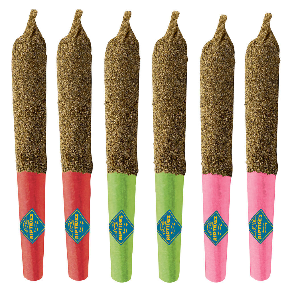 Riptides - Category 6 Infused Pre-Roll Combo Pack - Hybrid - 6x0.4g