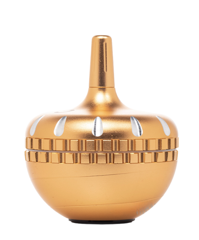 Cheech 63mm 4 Piece Spinner Grinder - Gold