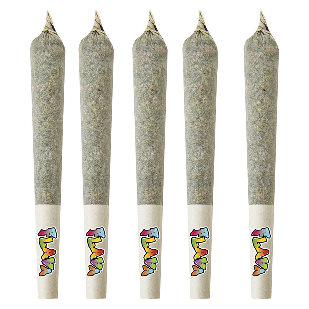 Flava - Strawberry Banana Liquid Diamond Infused Pre-Roll - Sativa - 5x0.5g