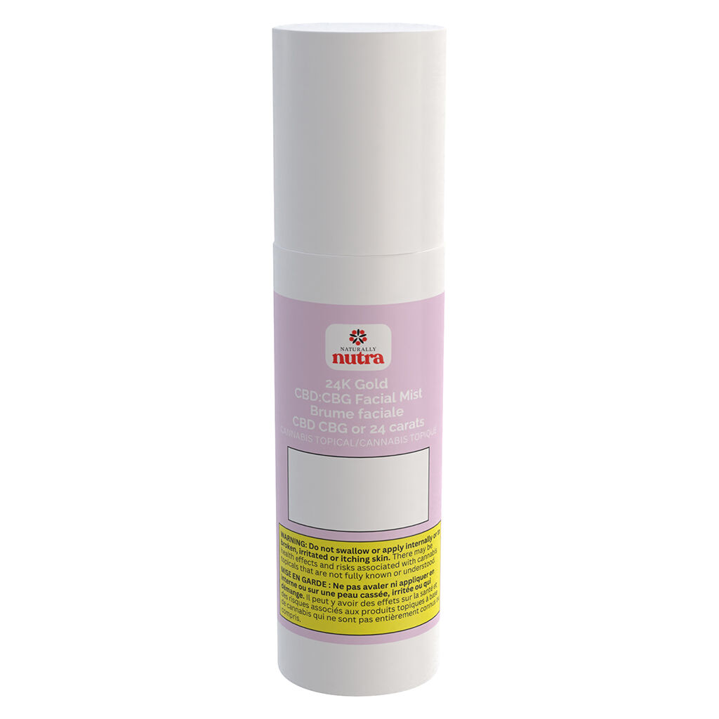Naturally Nutra - 24K Gold CBD:CBG Facial Mist - Hybrid - 100ml