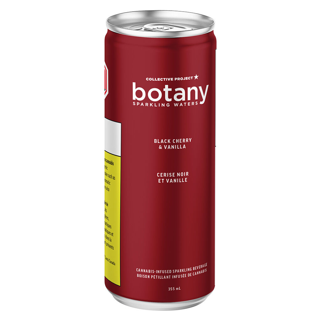Botany by Collective Project - Black Cherry & Vanilla Sparkling Botanical Water - Hybrid - 355ml