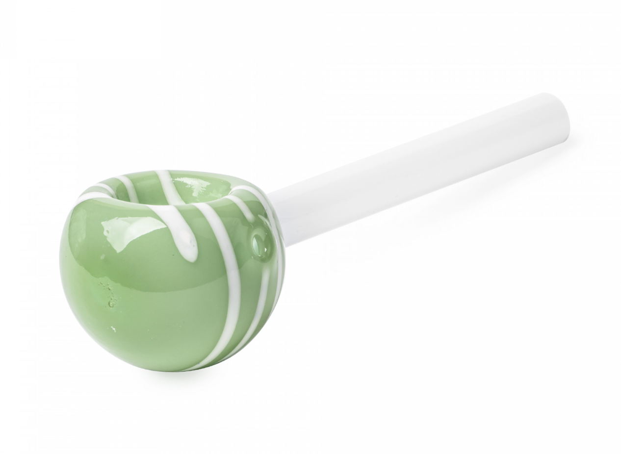 4" Lollipop Hand Pipe - Green Apple