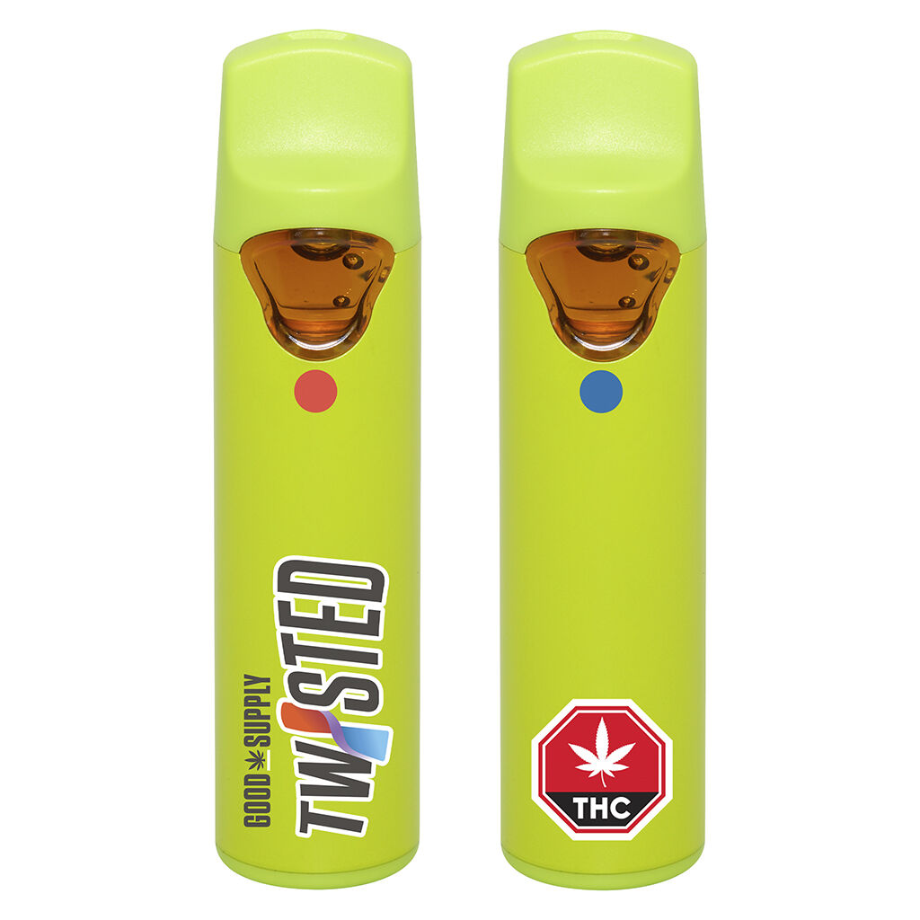 Good Supply - Twisted All-in-One Vape - Orange Swirl & Strawberry Freeze - Hybrid - 1.2g