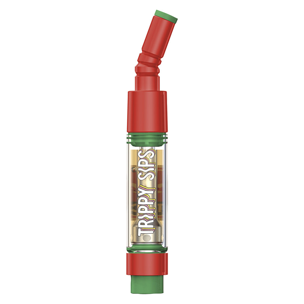 Trippy Sips - Holiday Fruit Punch Liquid Diamonds 97+ Vape 510 Cartridge - Sativa - 0.95g
