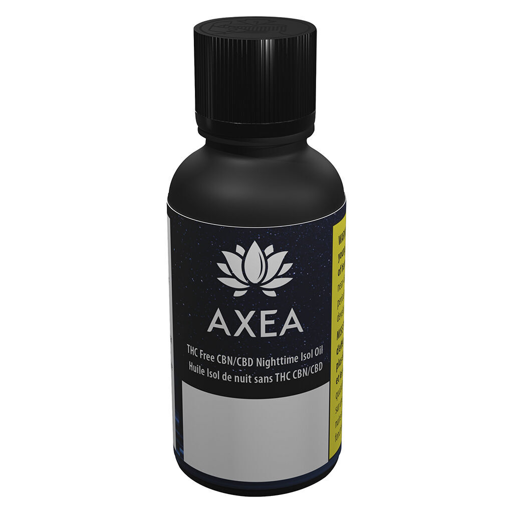 AXEA - THC-Free CBN+CBD Nighttime Isolate Oil - Indica - 30ml