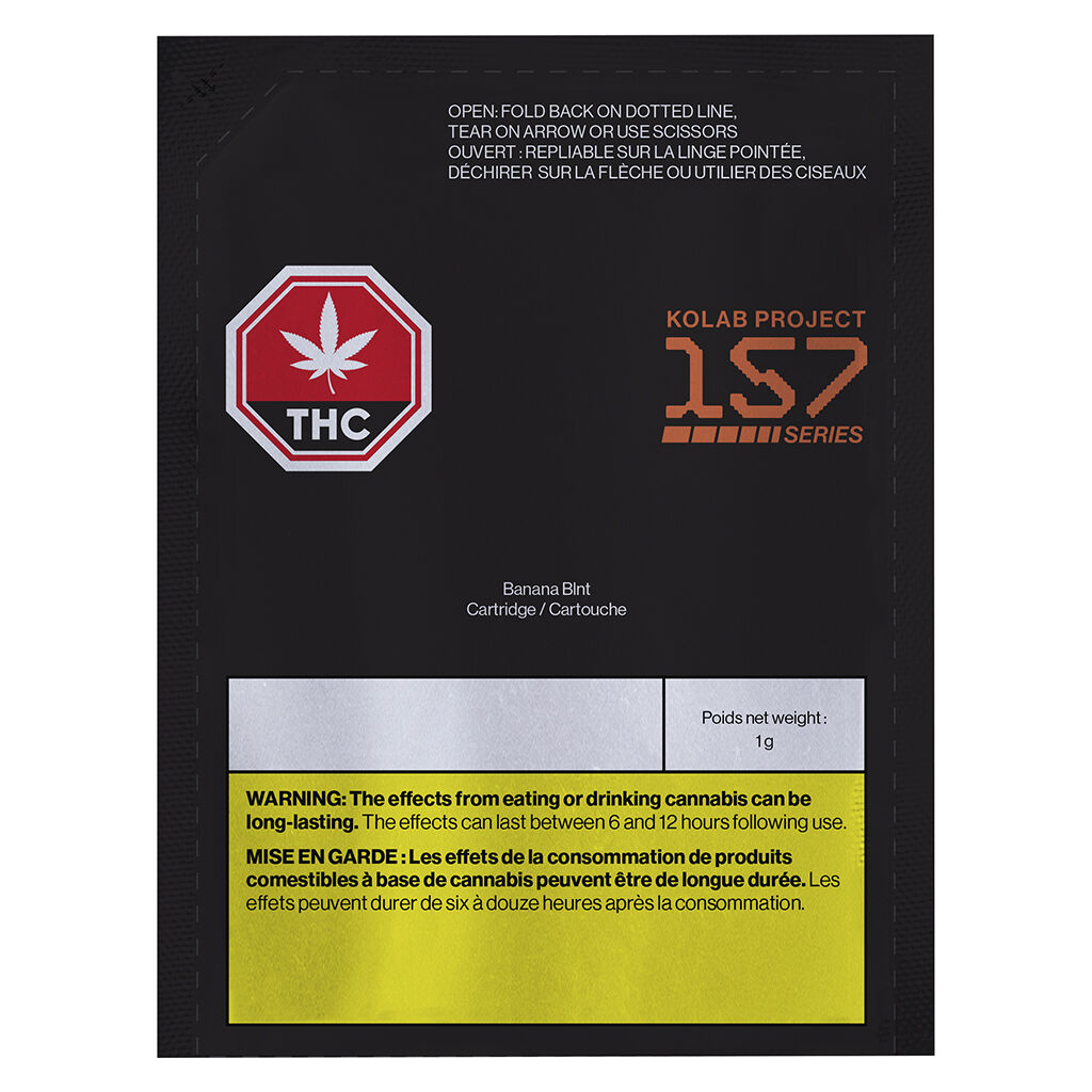 Kolab Project - 157 Series Banana Blnt 510 Thread Cartridge - Hybrid - 1g