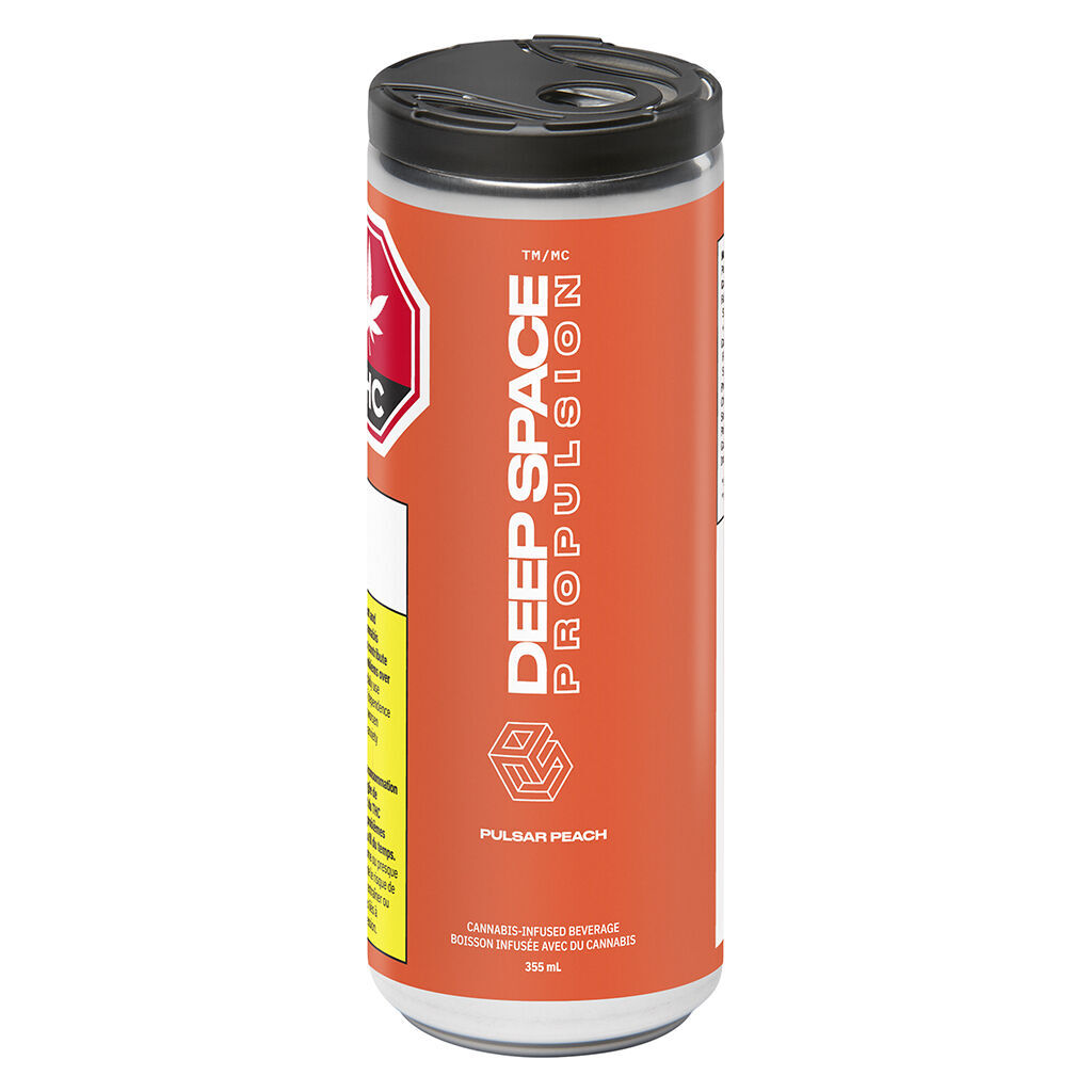 Deep Space Propulsion - Pulsar Peach THC + CBG + Caffeine - Sativa - 355ml