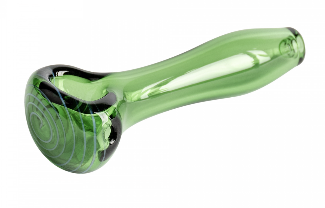 3.25" Econo Swirl Hand Pipe - Green