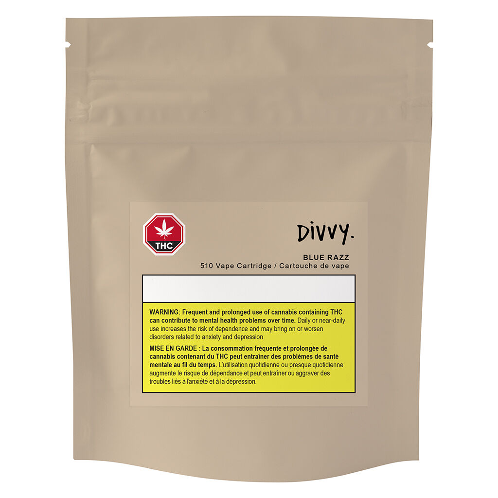 Divvy - Blue Razz 510 Thread Cartridge - Hybrid - 1g