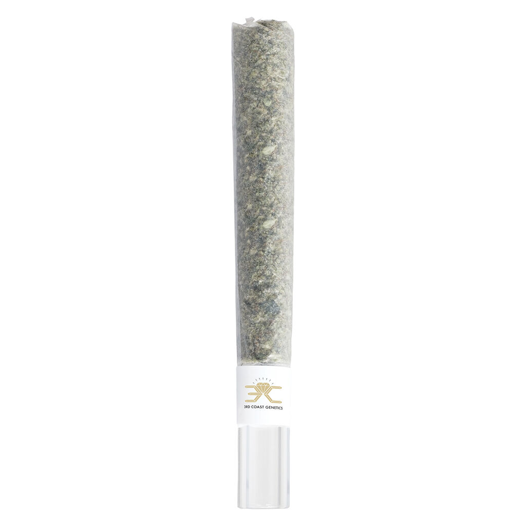 3rd Coast Genetics - The Dark Side Glass Tip Pre-Roll Diamond infused - Indica - 1x1g