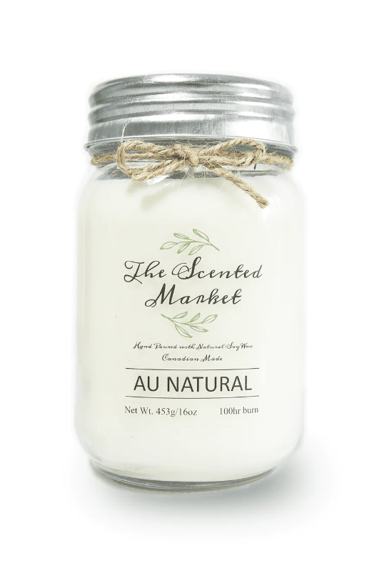Signature AU NATURAL/SCENT FREE Soy Wax Candle 16oz