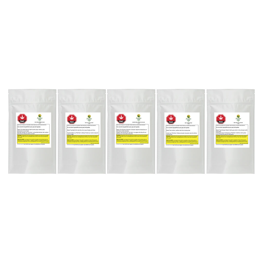 SUNSHINE STATE TEA - GWS CBD SPA to GO - Black Tea and Grapefruit-Eucalyptus - Blend - 5 Pack