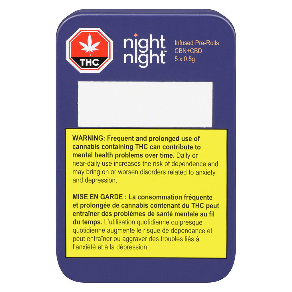 NightNight - CBN+CBD Infused Pre-Rolls 5x0.5g