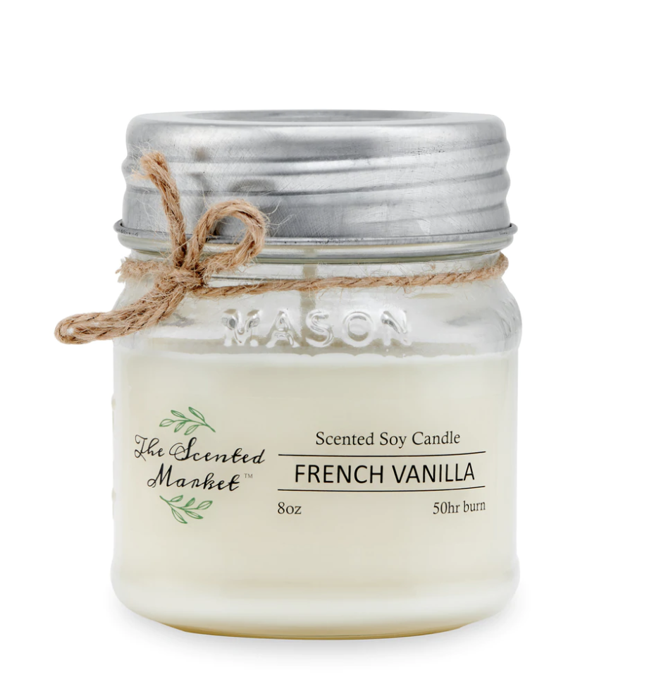 Signature FRENCH VANILLA Soy Wax Candle 8oz