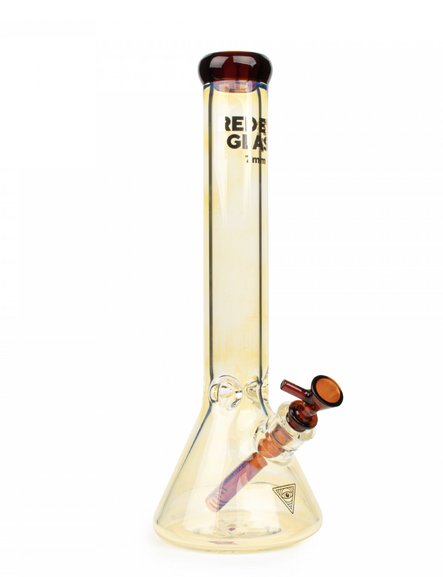 15" 7mm Thick Colour Changing Beaker Tube - Amber