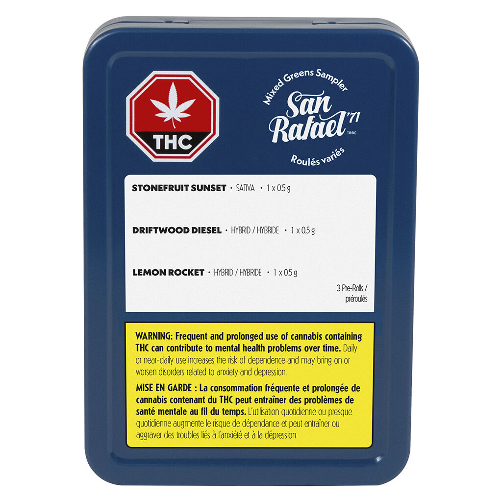 San Rafael '71 - Mixed Greens Sampler - 3x0.5g