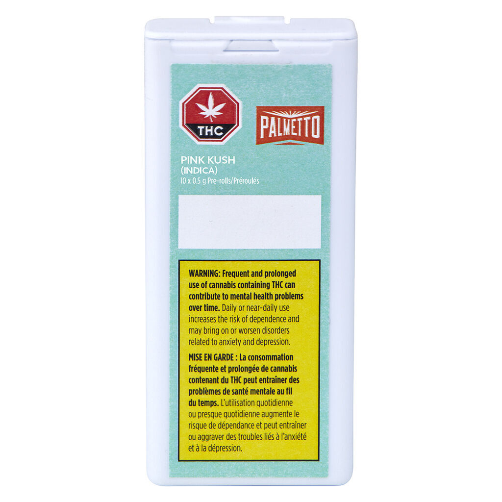 Palmetto - Pink Kush Pre-Roll - Palmetto - Pink Kush - 10x0.5g