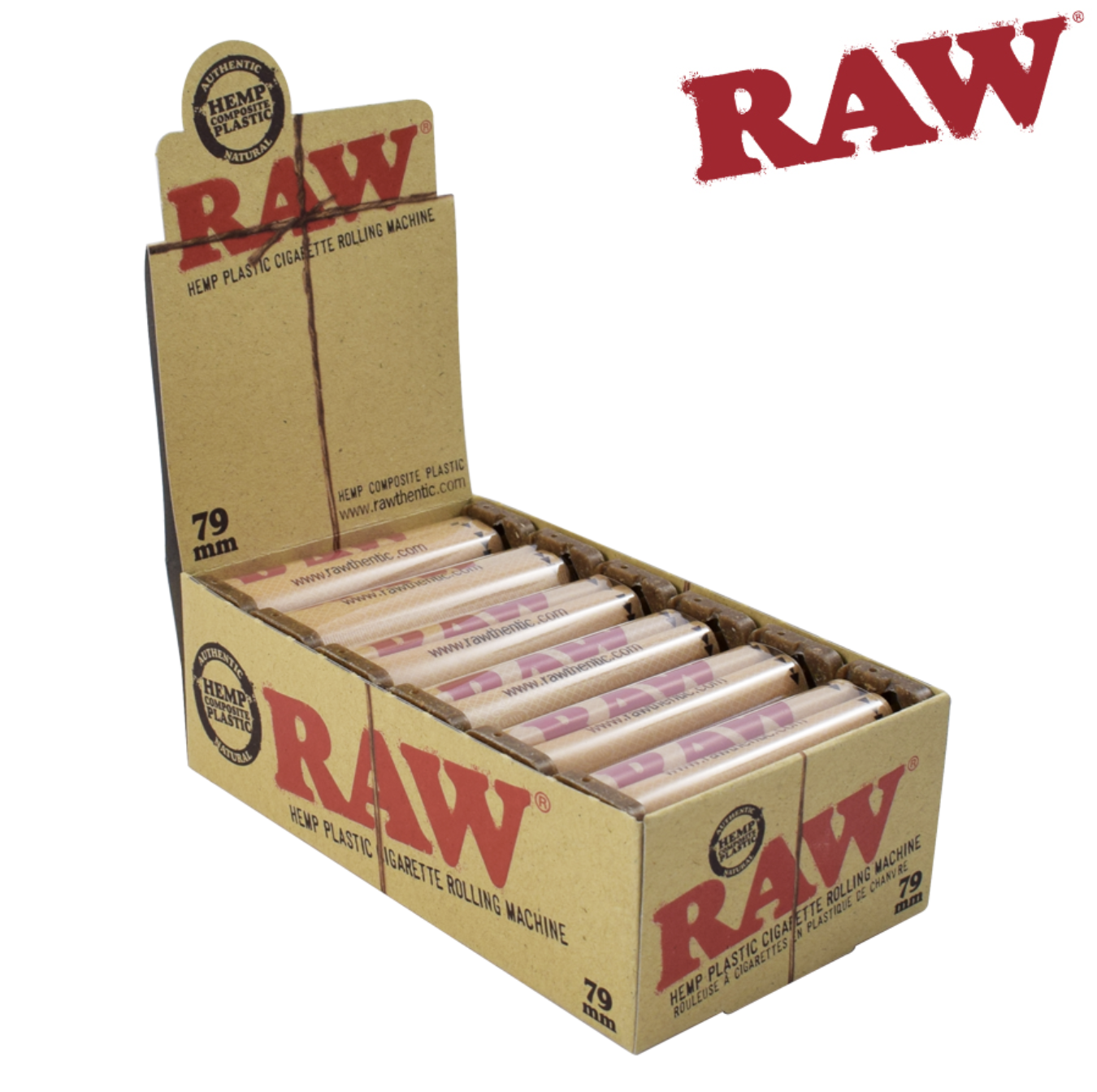 RAW Hemp Plastic Cigarette Rolling Machine 79mm
