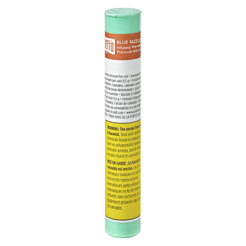 Palmetto - Blue Razzleberry Kush Infused Pre-Roll - Indica - 3x0.5g