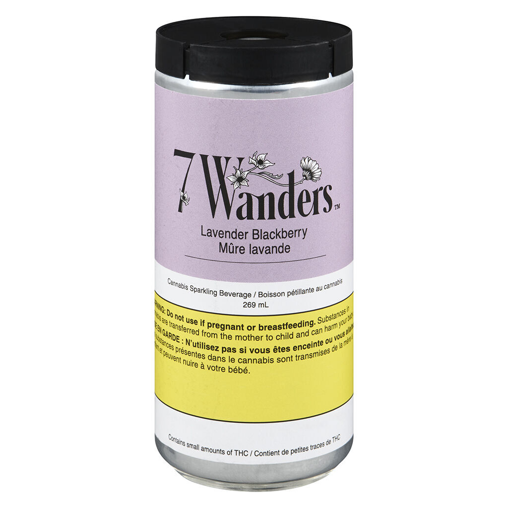 7 Wanders- Lavender Blackberry CBD Sparkling Drink