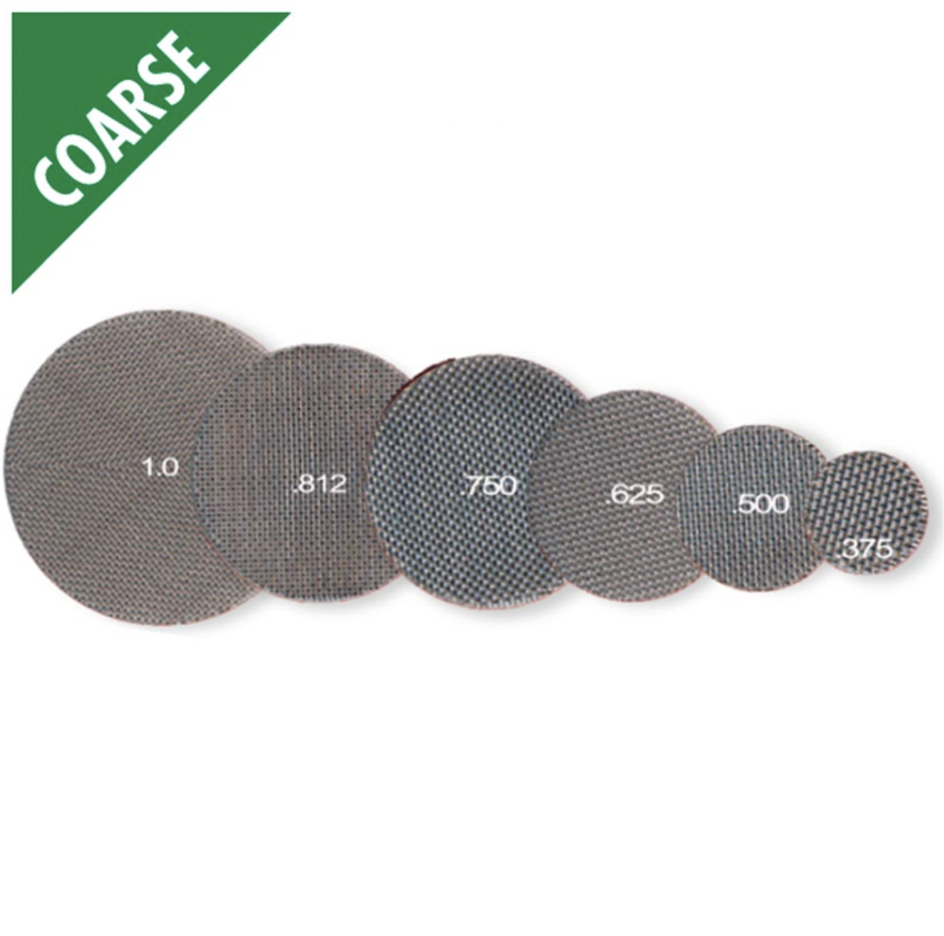Stainless Steel Course Screens .625 5 pack