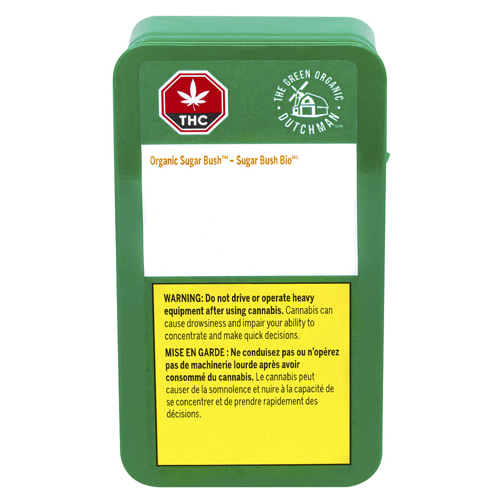 The Green Organic Dutchman - Organic Sugar Bush Pre-Rolls - The Green Organic Dutchman - Organic Sugar Bush - 3x0.5g