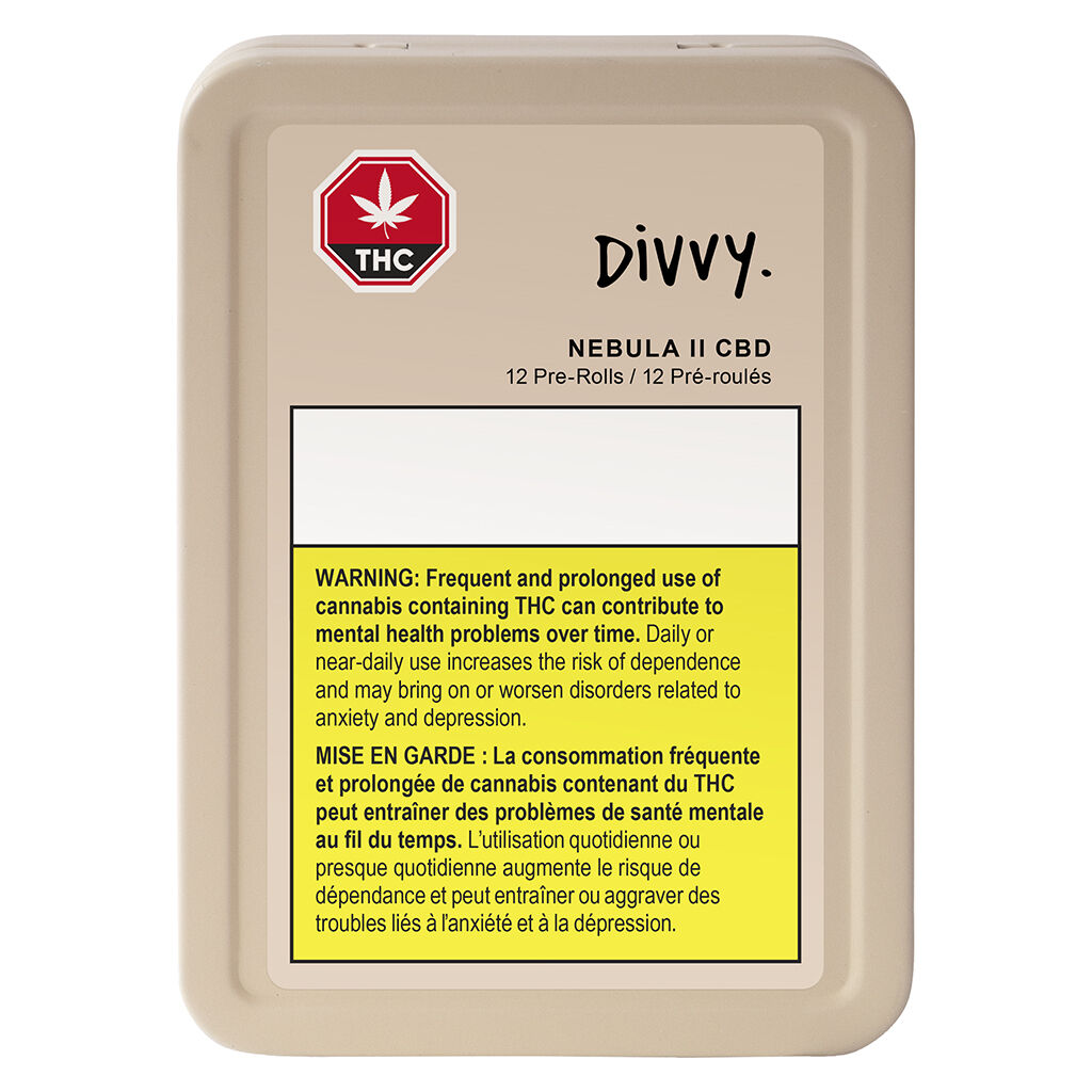 Divvy - Nebula II CBD Pre-Roll - Hybrid - 10x0.35g