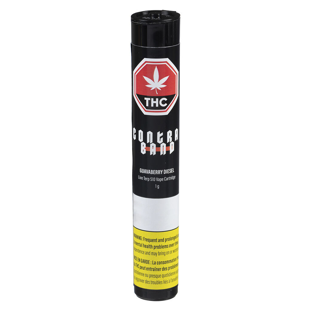Contraband- Guavaberry Diesel Live Terp 510 Thread Cartridge - Contraband - Guavaberry Diesel Live Terp 510 Thread Cartridge - Indica - 1g