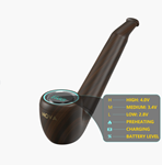 Nova Pipe 510 Thread Battery - Dark Wood