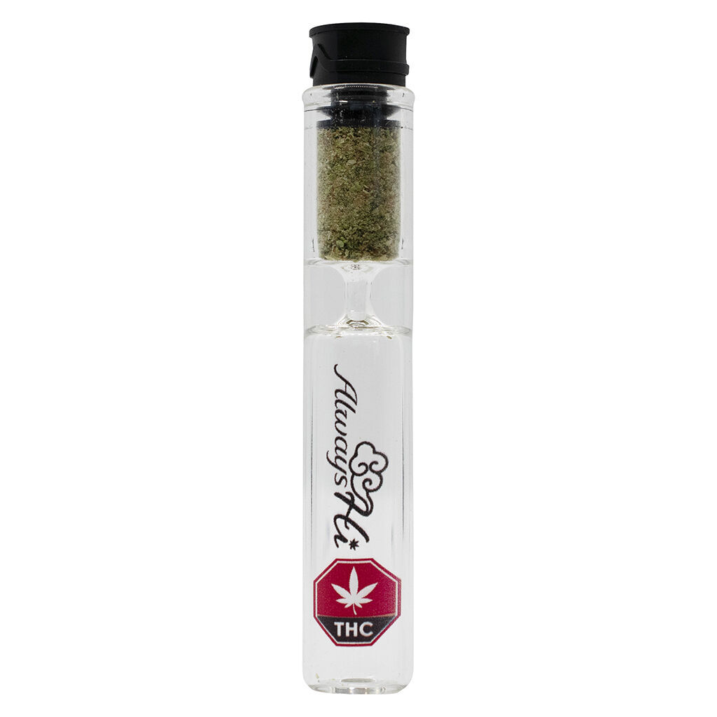 Always Hi - Ice Bubble Hash Infused Glass Joint - THC Sativa - 1x0.5g