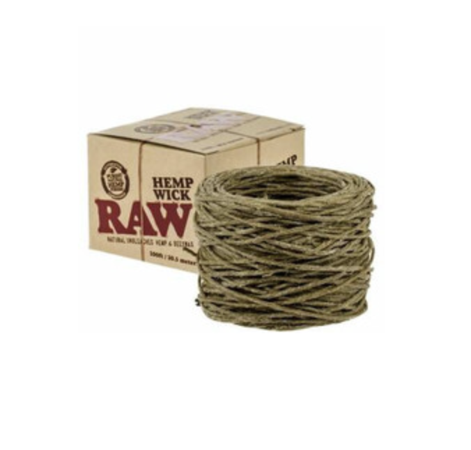 RAW Hemp Wick 100ft (30.5 meters)