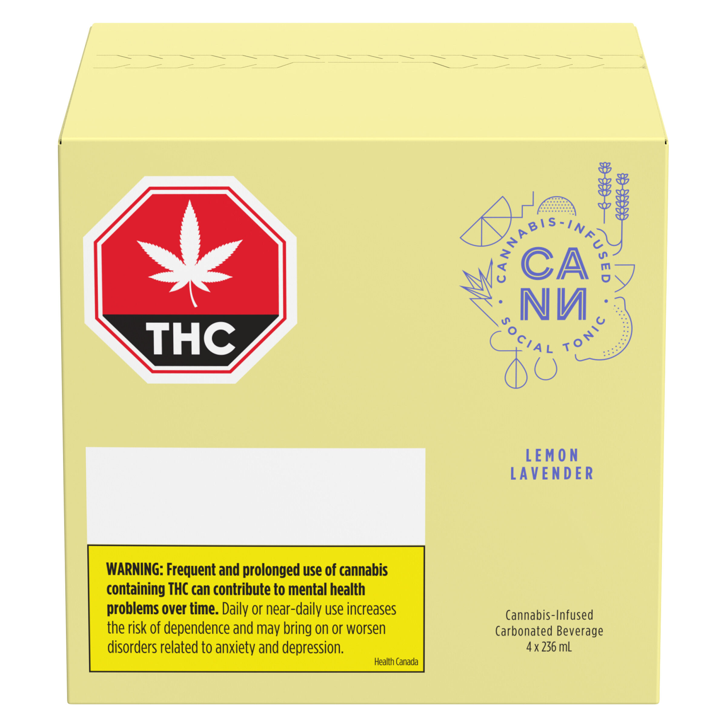 Cann Social Tonic - Lemon Lavender - Blend - 4 Pack